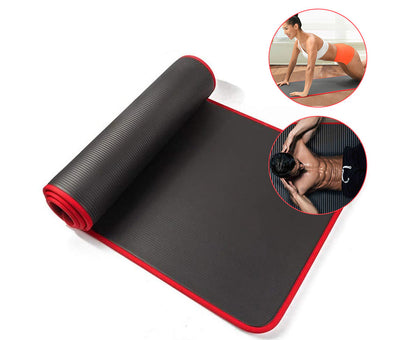 TPE Yoga Mat with Natural Rubber, Includes Yoga Towel and Tote Bag