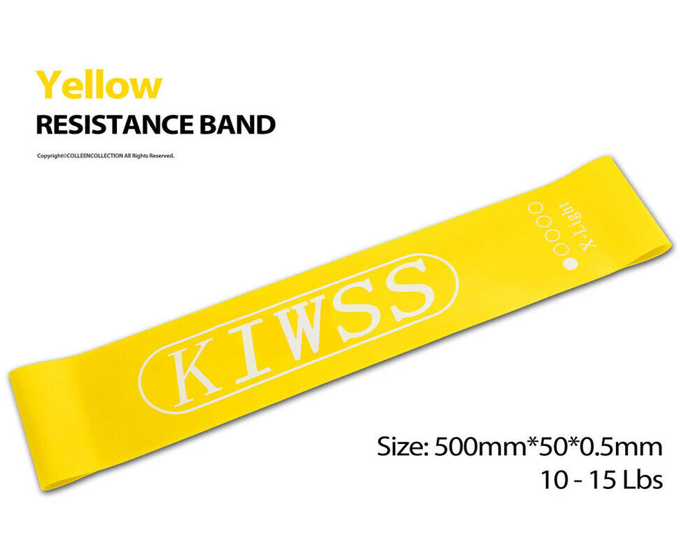 5-Piece Resistance Loop Bands Set for Gym Fitness, Yoga, and Booty Training