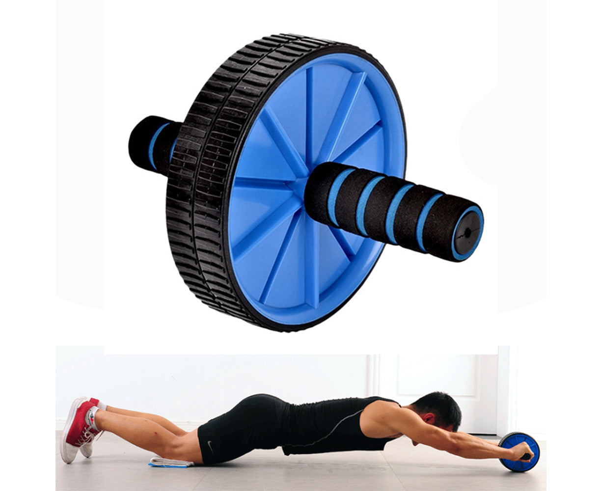 AB Fitness Wheel Roller Abdominal Waist Workout Exercise Gym with Free Knee Mat